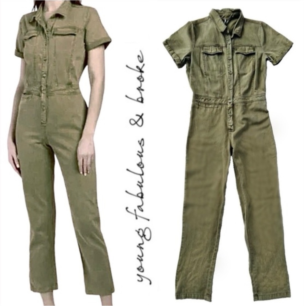 YBF Flight Jumpsuit Army Green Medium